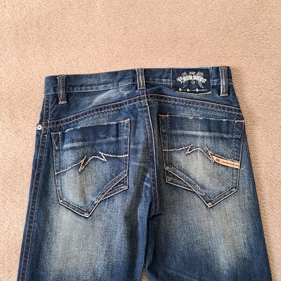 Parasuco Jeans Men's 29 Blue Fade Dark Wash Denim 29W x 32L Vintage - Picture 8 of 16